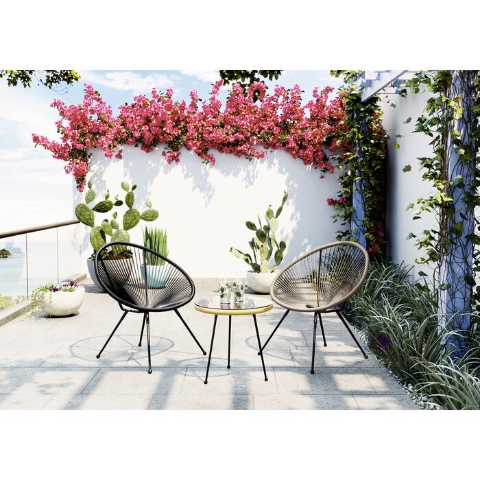 stolik kawowy Acapulco, stolik kawowy Kare, stolik kawowy na taras, stolik na balkon, nowoczesny design, stolik w stylu boho