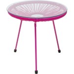 Stolik kawowy Acapulco Mono Pink - Kare