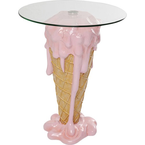 stolik Ice Cream, stolik Kare, stolik pomocniczy, stolik rożek, stolik do salonu, nowoczesny stolik, stolik do kawiarni, stolik ze szklanym blatem