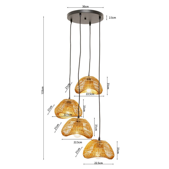 lampa Aloha, lampa Kare, lampa wisząca, lampa do salonu, lampa sufitowa, lampa do sypialni, lampa w stylu boho