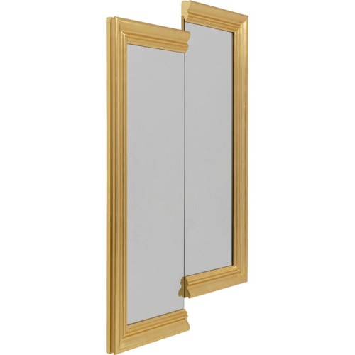 lustro Double Vision, lustro Kare, lustro prostokątne, lustro ścienne, lustro ze złotą ramą, nowoczesne lustro, lustro do sypialni