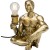 lampa Nude Man, lampa Kare, lampa stołowa, lampa biurkowa, lampa człowiek, złota lampa, rzeźbiarska lampa, nowoczesna lampa