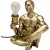 lampa Nude Man, lampa Kare, lampa stołowa, lampa biurkowa, lampa człowiek, złota lampa, rzeźbiarska lampa, nowoczesna lampa
