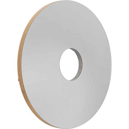 lustro Cleo, lustro Kare, lustro ścienne, lustro okrągłe, lustro do salonu, lustro w dębowej ramie, minimalistyczne lustro