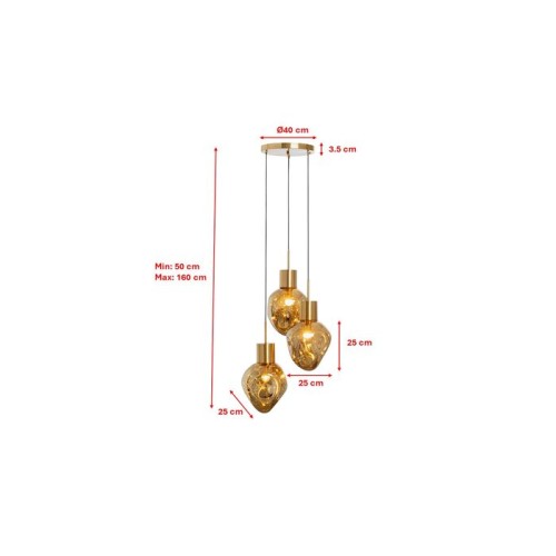 lampa Supernova, lampa Kare, lampa z trzema kloszami, lampa wisząca, nowoczesna lampa, wyjątkowy design, nowoczesny design