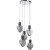 lampa Supernova, lampa Kare, lampa z pięcioma kloszami, lampa wisząca, nowoczesna lampa, wyjątkowy design, nowoczesny design