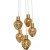 lampa Supernova, lampa Kare, lampa z pięcioma kloszami, lampa wisząca, nowoczesna lampa, wyjątkowy design, nowoczesny design
