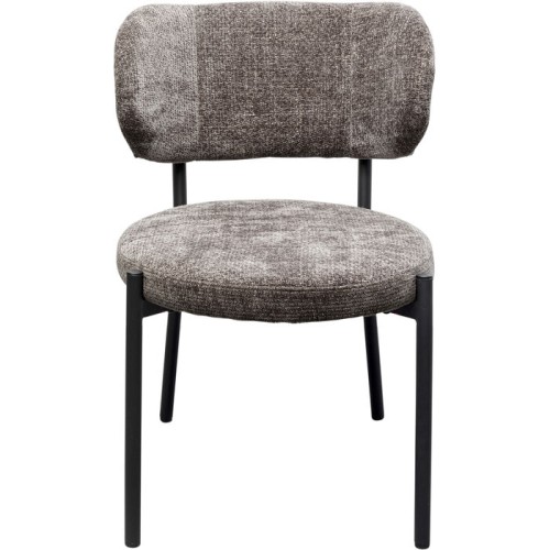 krzesło Alfonso, krzesło Kare, krzesło tapicerowane, krzesło do jadalni, krzesło z metalową ramą, krzesło jadalniane, krzesło szare