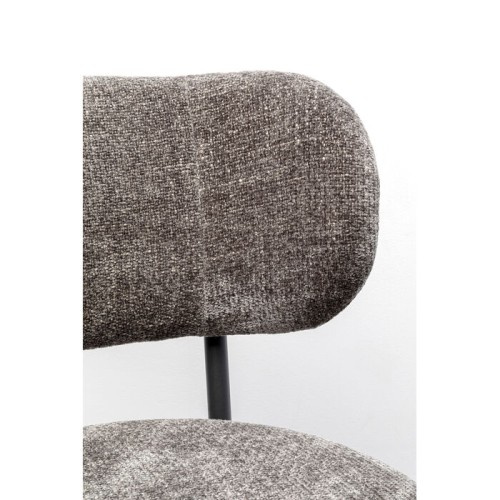 krzesło Alfonso, krzesło Kare, krzesło tapicerowane, krzesło do jadalni, krzesło z metalową ramą, krzesło jadalniane, krzesło szare