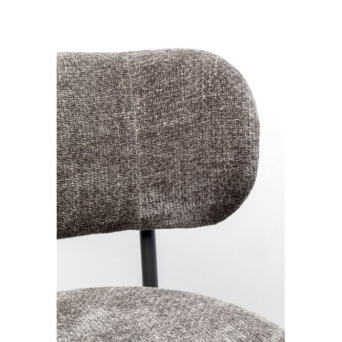 krzesło Alfonso, krzesło Kare, krzesło tapicerowane, krzesło do jadalni, krzesło z metalową ramą, krzesło jadalniane, krzesło szare