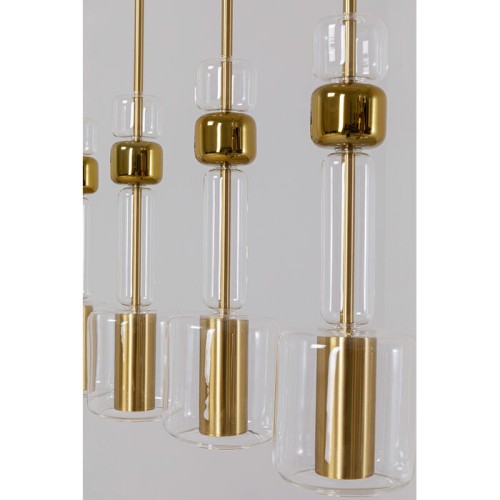 lampa Candy Bar Gold, lampa wisząca, lampa LED, złota lampa, lampa do jadalni, lampa z regulowaną wysokością, Kare Design