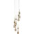lampa Candy Bar Gold, lampa wisząca, lampa LED, złota lampa, lampa do jadalni, lampa z regulowaną wysokością, Kare Design