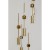 lampa Candy Bar Gold, lampa wisząca, lampa LED, złota lampa, lampa do jadalni, lampa z regulowaną wysokością, Kare Design