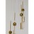 lampa Candy Bar Gold, lampa wisząca, lampa LED, złota lampa, lampa do jadalni, lampa z regulowaną wysokością, Kare Design