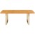 Stół Symphony Oak Brass 160x80, Kare Design, drewniany blat, idealny do restauracji, idealny do jadalni, elegancki styl, minimalistyczny styl, prostokątny blat