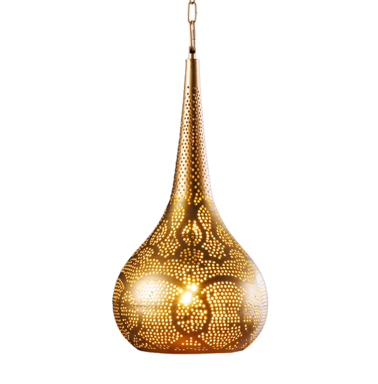 lampa Orient Living, lampa wisząca orientalna, lampa złota, lampa egzotyczna, lampa ażurowa, lampa orientalna do salonu, lampa orientalna do sypialni