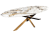 stół Sculpture, stół owalny, stół 280 cm, stół marmurowy efekt, stół z ceramiki, stół do jadalni, designerski stół, nowoczesny stół, stół na stalowej podstawie, stół elegancki