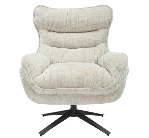 fotel Cloud, fotel obrotowy, fotel kremowy, fotel szenilowy, fotel do salonu, fotel do sypialni, fotel do gabinetu, fotel ergonomiczny, fotel do relaksu, fotel z obrotowym siedziskiem