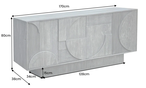 komoda art deco, komoda drewniana, komoda z drewna mango, meble art deco, drewniana komoda do salonu, komoda z rzeźbionymi frontami, komoda designerska, komoda nowoczesna