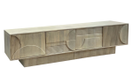 Szafka pod TV Art Deco Mango Natural White - Invicta