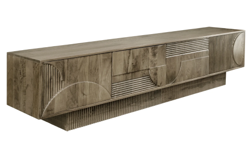 szafka Art Deco, szafka drewniana, szafka z drewna mango, meble art deco, drewniana szafka do salonu, szafka z rzeźbionymi frontami, szafka designerska, szafka nowoczesna