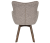 fotel obrotowy Thor, fotel z funkcją obrotu, fotel 360 stopni, fotel z drewnianymi nogami, fotel dębowy, fotel z podłokietnikami, fotel do salonu, elegancki fotel tapicerowany, fotel w jasnobrązowej tkaninie
