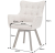fotel obrotowy Thor, fotel z funkcją obrotu, fotel 360 stopni, fotel z drewnianymi nogami, fotel dębowy, fotel z podłokietnikami, fotel do salonu, elegancki fotel tapicerowany, fotel w jasnobrązowej tkaninie
