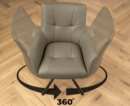 krzesło Signature, krzesło obrotowe Signature, krzesło skórzane, krzesło z funkcją obrotu, krzesło 360 stopni, krzesło ze skórzanym siedziskiem, krzesło do jadalni, eleganckie krzesło do biura, nowoczesne krzesło ze skóry