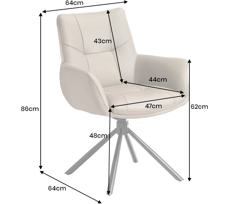 krzesło Signature, krzesło obrotowe Signature, krzesło skórzane, krzesło z funkcją obrotu, krzesło 360 stopni, krzesło ze skórzanym siedziskiem, krzesło do jadalni, eleganckie krzesło do biura, nowoczesne krzesło ze skóry