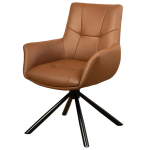 Krzesło obrotowe Signature Cognac - Invicta