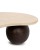 tolik kawowy Organic, stolik kawowy trawertyn, stolik z drewna mango, stolik nowoczesny do salonu, stolik designerski, stolik elegancki, stolik w stylu japandi, stolik inspirowany naturą, stolik z jasnym blatem i ciemną podstawą