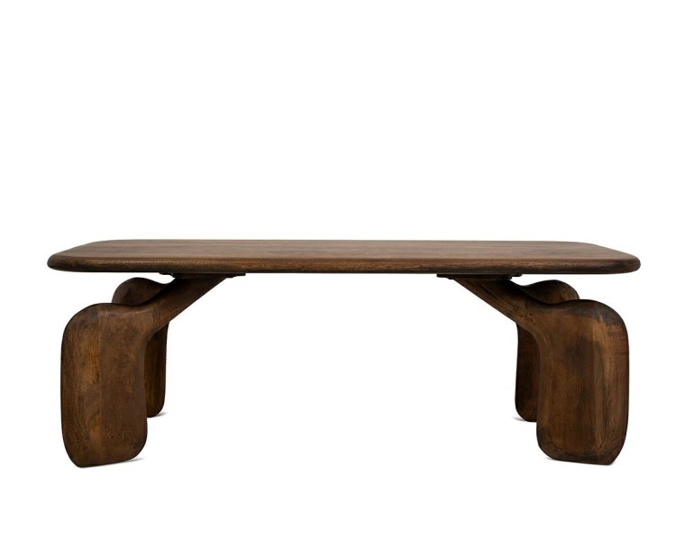stolik kawowy Orizon, stolik kawowy brązowy, stolik z drewna mango, stolik nowoczesny do salonu, stolik designerski, stolik geometryczny, stolik elegancki i funkcjonalny, stolik do nowoczesnego wnętrza, stolik premium