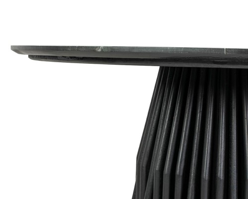 stół jadalniany Levante, stół z marmuru Black Marine, stół czarny marmur, stół z drewna mango, stół designerski do jadalni, stół nowoczesny i elegancki, stół rzeźbiona podstawa