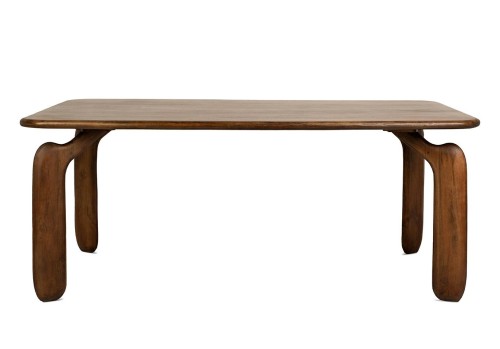 stół jadalniany Orizon, stół brązowy drewno, stół z drewna mango, stół nowoczesny do jadalni, stół designerski, stół organiczny, stół elegancki i funkcjonalny, stół do nowoczesnych wnętrz