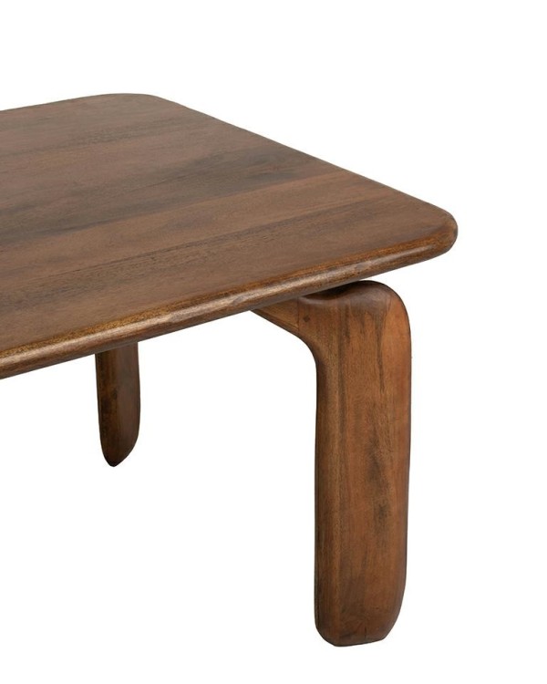 stół jadalniany Orizon, stół brązowy drewno, stół z drewna mango, stół nowoczesny do jadalni, stół designerski, stół organiczny, stół elegancki i funkcjonalny, stół do nowoczesnych wnętrz
