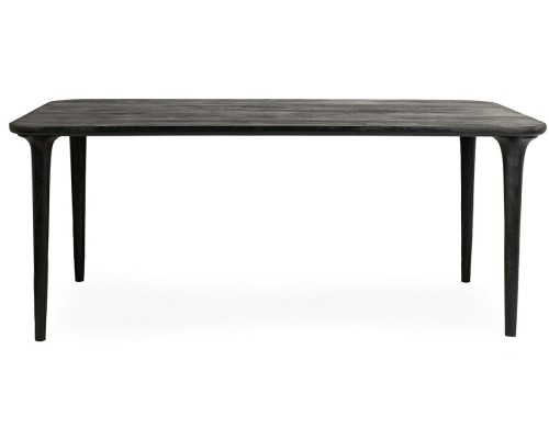 stół jadalniany Laminar, stół czarny drewno, stół z drewna mango, stół nowoczesny do jadalni, stół designerski, stół minimalistyczny, stół z organicznym blatem, stół smukła podstawa, stół elegancki i nowoczesny