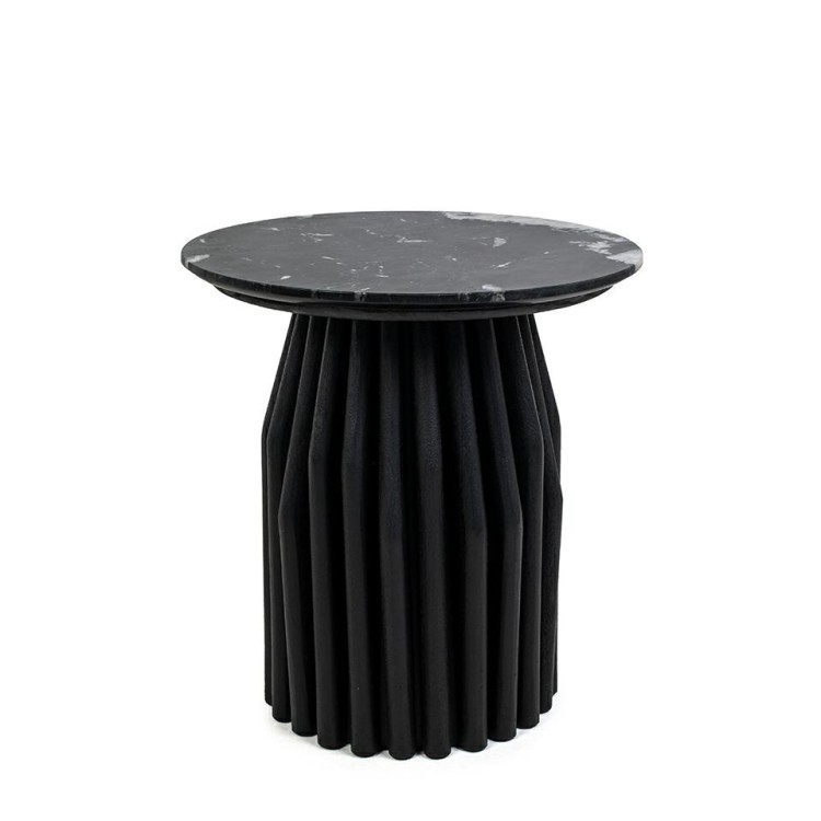 stolik boczny Levante, stolik boczny czarny marmur, stolik boczny drewno mango, stolik designerski, stolik dekoracyjny do salonu, stolik nowoczesny, stolik luksusowy, stolik Levante kolekcja, stolik elegancki, stolik marmurowy do salonu
