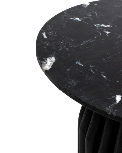 stolik boczny Levante, stolik boczny czarny marmur, stolik boczny drewno mango, stolik designerski, stolik dekoracyjny do salonu, stolik nowoczesny, stolik luksusowy, stolik Levante kolekcja, stolik elegancki, stolik marmurowy do salonu