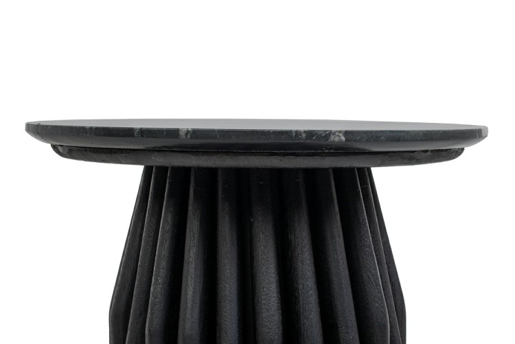 stolik boczny Levante, stolik boczny czarny marmur, stolik boczny drewno mango, stolik designerski, stolik dekoracyjny do salonu, stolik nowoczesny, stolik luksusowy, stolik Levante kolekcja, stolik elegancki, stolik marmurowy do salonu