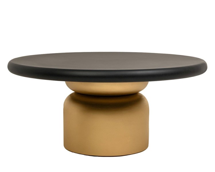 stolik kawowy Leonardo, stolik złoty i czarny, stolik z drewna mango i MDF, stolik nowoczesny, stolik designerski, stolik luksusowy, stolik elegancki, stolik do salonu