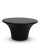 zestaw stolików kawowych Podium, stolik czarny MDF, stolik nowoczesny, stolik designerski, stolik minimalistyczny, stolik rzeźbiarski, stolik zaokrąglony, stolik cylindryczna podstawa, stolik funkcjonalny, stolik dekoracyjny do salonu