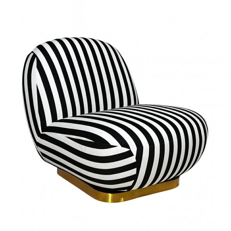 fotel obrotowy Azure, fotel biały czarny, fotel tapicerowany, fotel nowoczesny, fotel designerski, fotel do salonu, fotel do garderoby, fotel do przestrzeni komercyjnej, fotel komfortowy