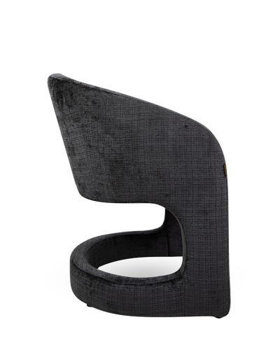 krzesło Shelly, krzesło czarne, krzesło tapicerowane, krzesło nowoczesne, krzesło designerskie, krzesło do salonu, krzesło do lobby, krzesło eleganckie