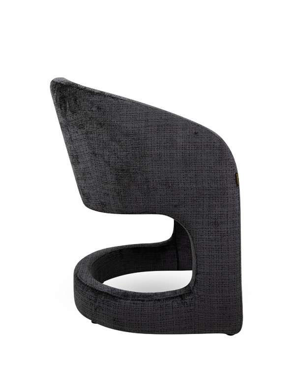 krzesło Shelly, krzesło czarne, krzesło tapicerowane, krzesło nowoczesne, krzesło designerskie, krzesło do salonu, krzesło do lobby, krzesło eleganckie