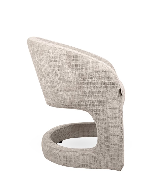 krzesło Shelly, krzesło beżowe, krzesło tapicerowane, krzesło nowoczesne, krzesło designerskie, krzesło do salonu, krzesło do lobby, krzesło eleganckie