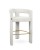 hoker Logan, biały hoker, nowoczesny hoker, hoker tapicerowany, hoker z podłokietnikami, elegancki hoker, hoker do wyspy kuchennej, wygodny hoker, designerski hoker, hoker do jadalni, hoker glamour