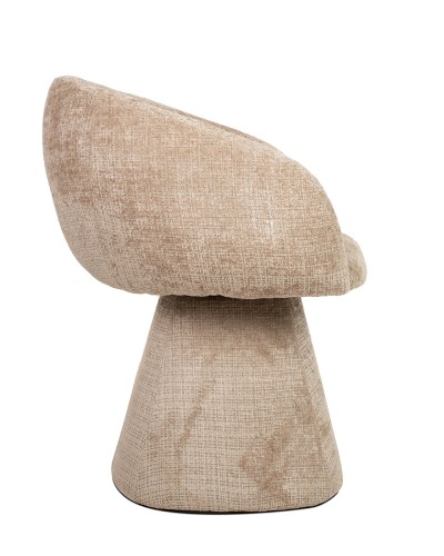 krzesło Pedra, krzesło obrotowe, krzesło beżowe, krzesło tapicerowane, krzesło designerskie, krzesło nowoczesne, krzesło komfortowe, krzesło do salonu