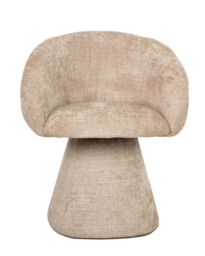 krzesło Pedra, krzesło obrotowe, krzesło beżowe, krzesło tapicerowane, krzesło designerskie, krzesło nowoczesne, krzesło komfortowe, krzesło do salonu