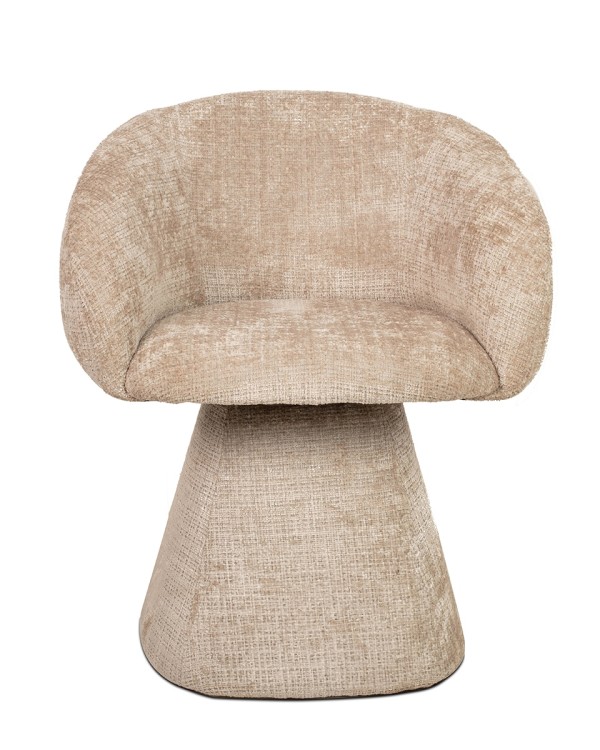 krzesło Pedra, krzesło obrotowe, krzesło beżowe, krzesło tapicerowane, krzesło designerskie, krzesło nowoczesne, krzesło komfortowe, krzesło do salonu