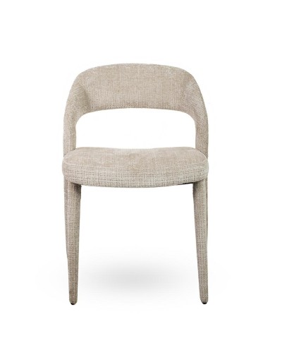 krzesło Kos, krzesło beżowe, krzesło tapicerowane, krzesło nowoczesne, krzesło designerskie, krzesło komfortowe, krzesło do jadalni, krzesło do gabinetu